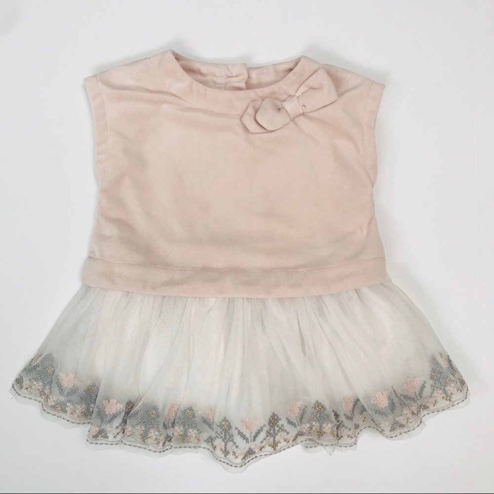 Max Studio velour tulle dress, 18 months